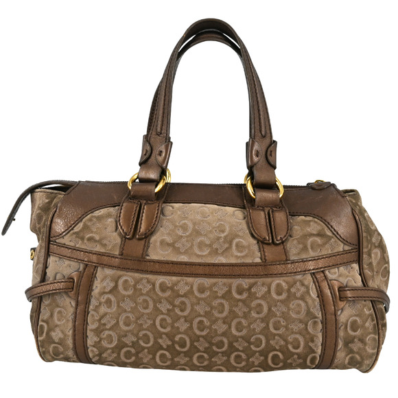 Celine Vintage Monogram Triomphe Top Handle Bag - Picture 2 of 16